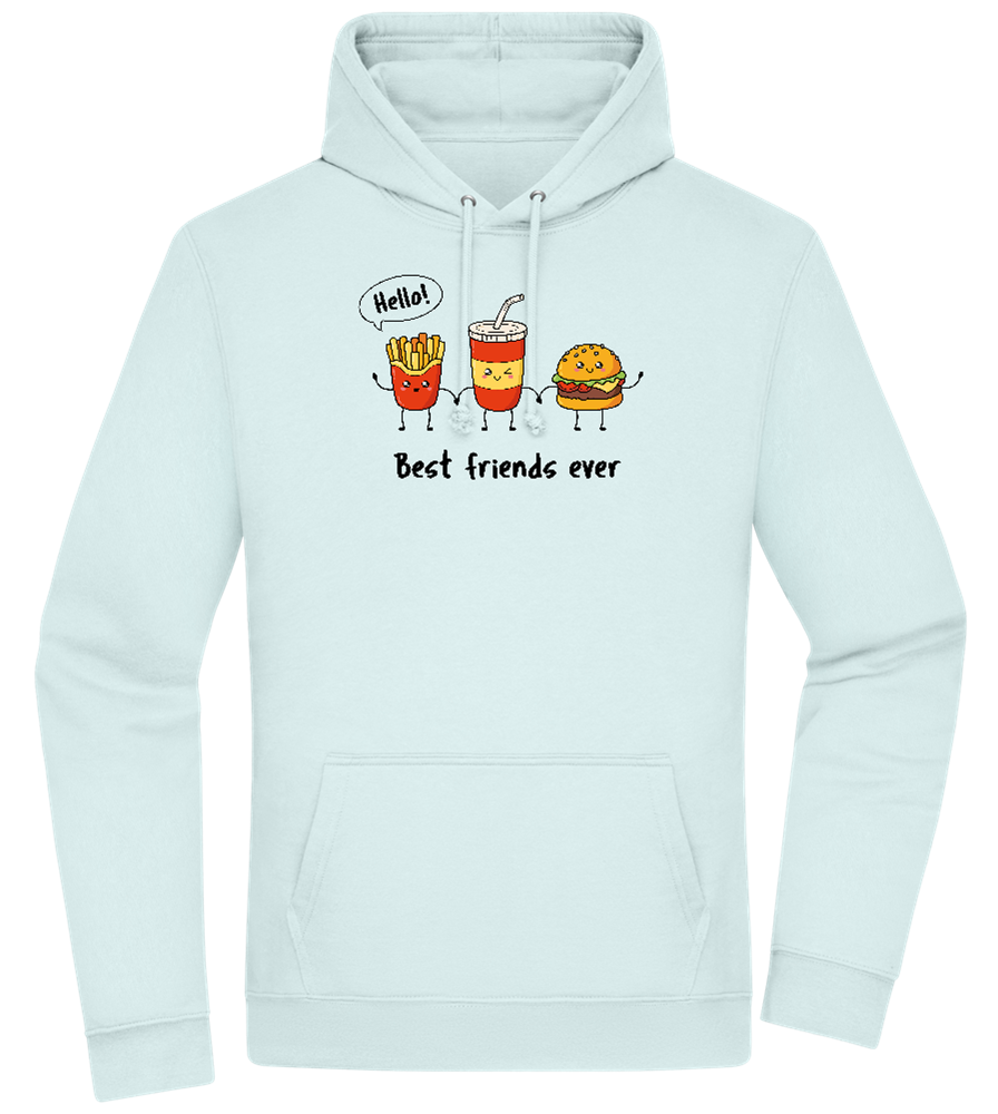 Best Friends Ever Food Design - Premium Essential Unisex Hoodie_ARCTIC BLUE_front