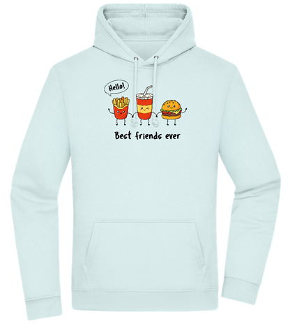 Best Friends Ever Food Design - Premium Essential Unisex Hoodie_ARCTIC BLUE_front