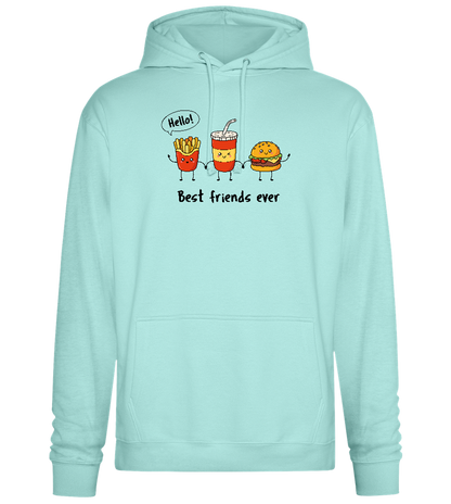 Best Friends Ever Food Design - Premium Essential Unisex Hoodie_ARCTIC BLUE_front