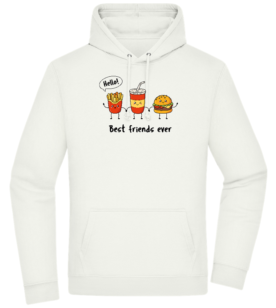 Best Friends Ever Food Design - Premium Essential Unisex Hoodie_CREAMY GREEN_front