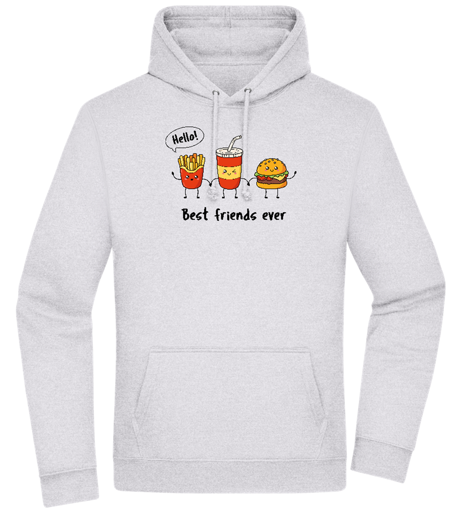 Best Friends Ever Food Design - Premium Essential Unisex Hoodie_ORION GREY II_front