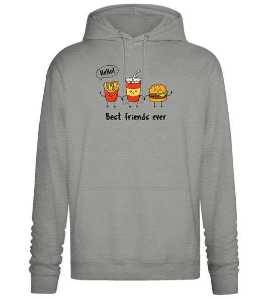 Best Friends Ever Food Design - Premium Essential Unisex Hoodie_ORION GREY II_front