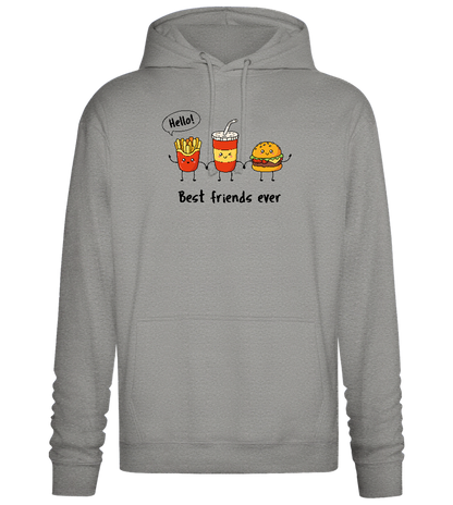 Best Friends Ever Food Design - Premium Essential Unisex Hoodie_ORION GREY II_front