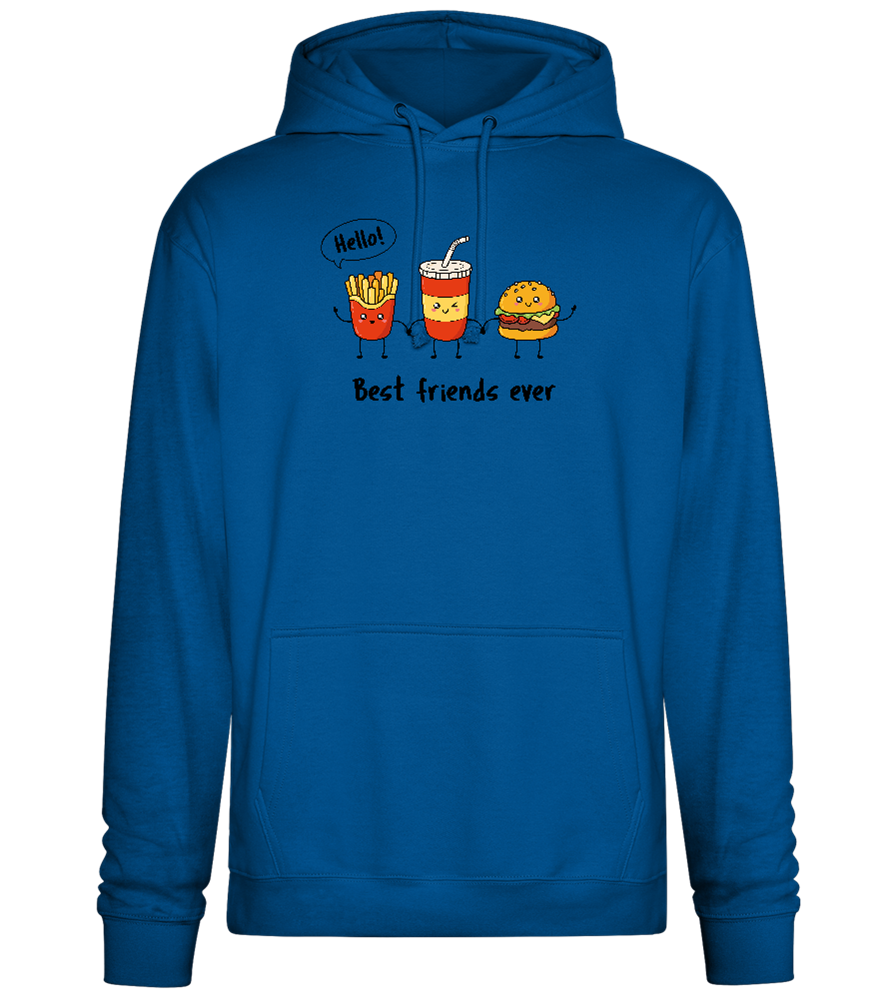 Best Friends Ever Food Design - Premium Essential Unisex Hoodie_ROYAL_front