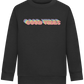 Good Vibes Rainbow Design - Comfort Kids Sweater_BLACK_front