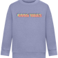 Good Vibes Rainbow Design - Comfort Kids Sweater_BLUE_front