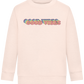 Good Vibes Rainbow Design - Comfort Kids Sweater_LIGHT PEACH ROSE_front