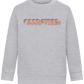 Good Vibes Rainbow Design - Comfort Kids Sweater_ORION GREY II_front