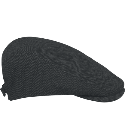 Heritage Newsboy Cap_BLACK_right