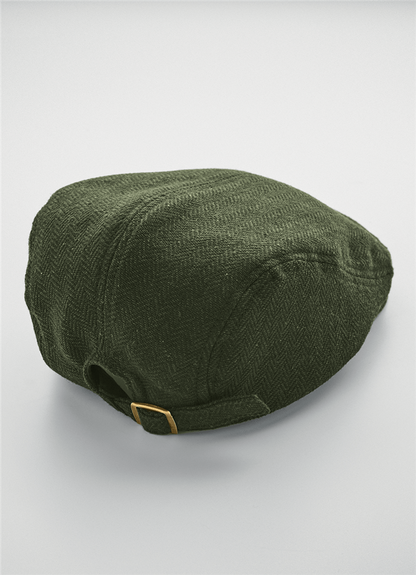 Heritage Newsboy Cap_DARK GREEN_VARIANTFEATUREDIMAGE_left_0
