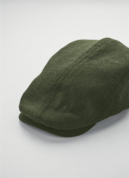 Heritage Newsboy Cap_DARK GREEN_VARIANTFEATUREDIMAGE_left_1