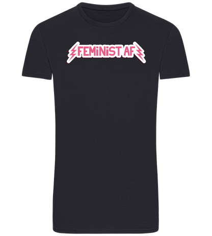 Feminist AF Design - Basic Unisex T-Shirt_FRENCH NAVY_front
