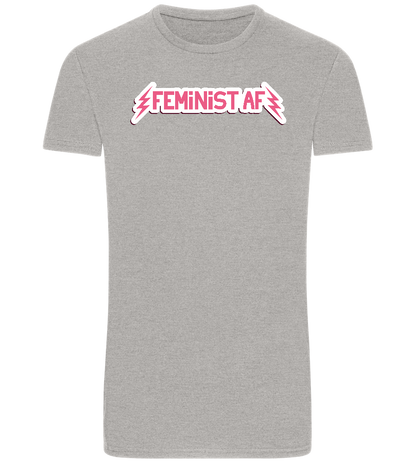 Feminist AF Design - Basic Unisex T-Shirt_ORION GREY_front