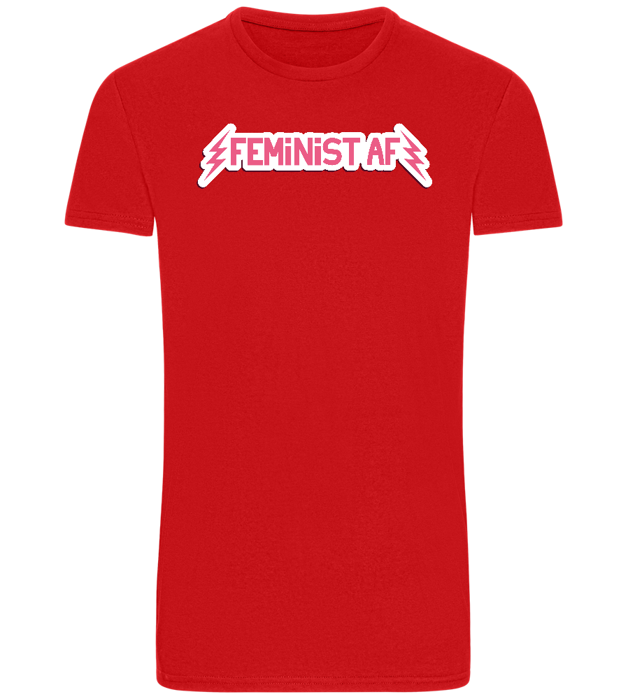 Feminist AF Design - Basic Unisex T-Shirt_RED_front