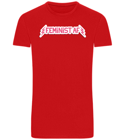 Feminist AF Design - Basic Unisex T-Shirt_RED_front