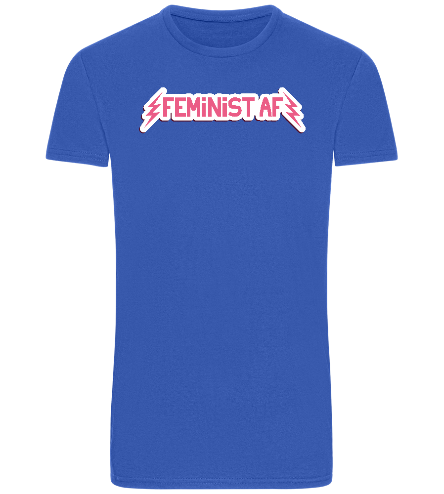 Feminist AF Design - Basic Unisex T-Shirt_ROYAL_front