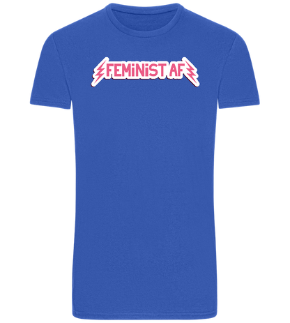 Feminist AF Design - Basic Unisex T-Shirt_ROYAL_front