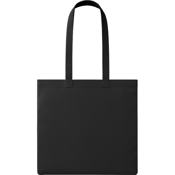 Nonwoven Shopping Bag with Long Handles_BLACK_front