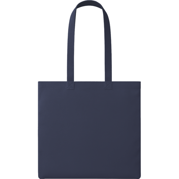 Nonwoven Shopping Bag with Long Handles_BLUE_front