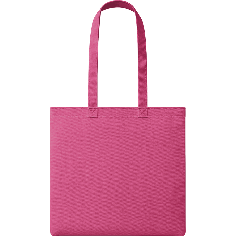 Nonwoven Shopping Bag with Long Handles_FUCHSIA_front