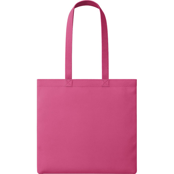 Nonwoven Shopping Bag with Long Handles_FUCHSIA_front