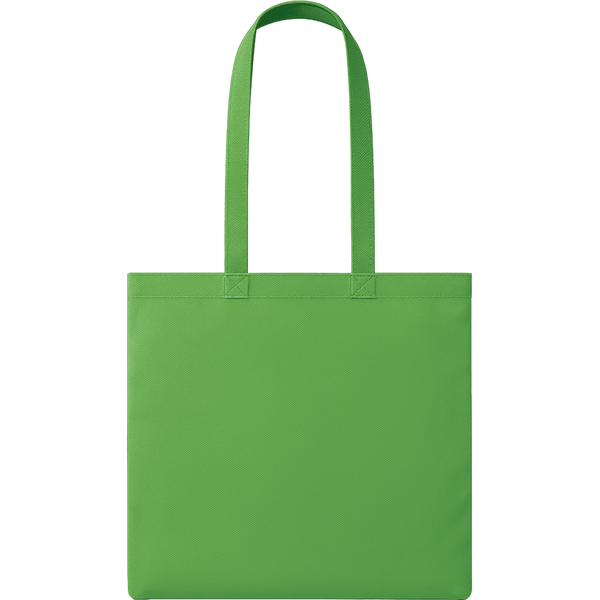 Nonwoven Shopping Bag with Long Handles_GREEN_front