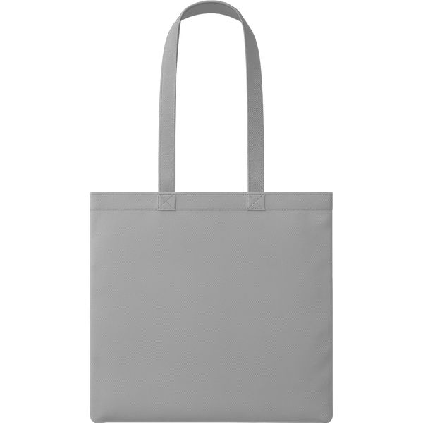 Nonwoven Shopping Bag with Long Handles_GREY_front