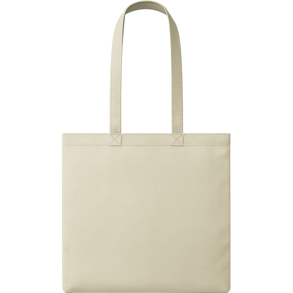 Nonwoven Shopping Bag with Long Handles_IVORY_front