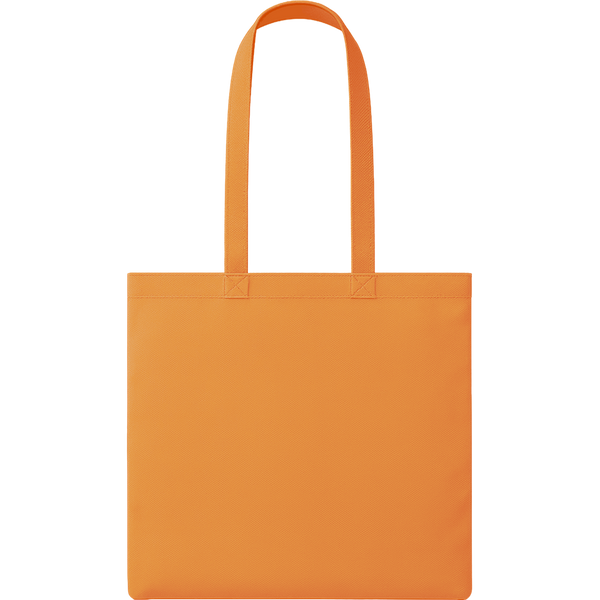 Nonwoven Shopping Bag with Long Handles_ORANGE_front