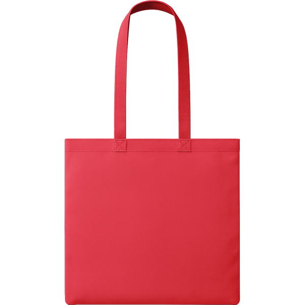 Nonwoven Shopping Bag with Long Handles_RED_front
