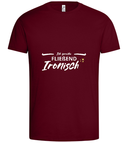 Fluently Ironic Design - Premium men's t-shirt_CHILE_front