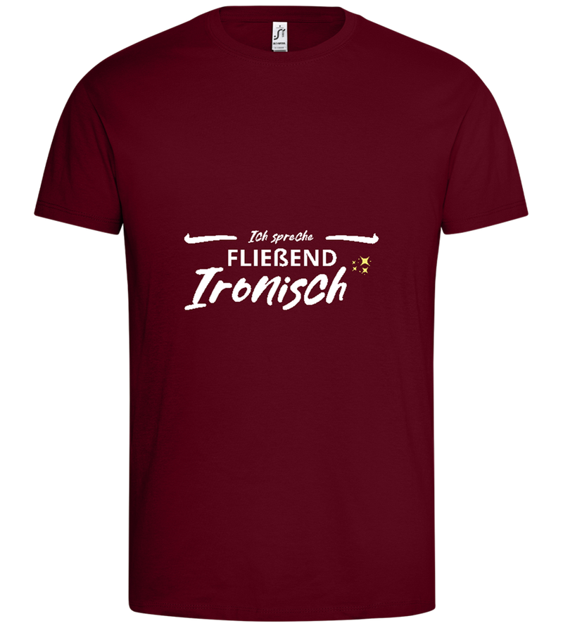 Fluently Ironic Design - Premium men's t-shirt_CHILE_front