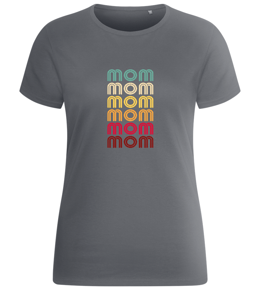 Colourful Mom Design - Basic women's fitted t-shirt_MOUSE GREY_front