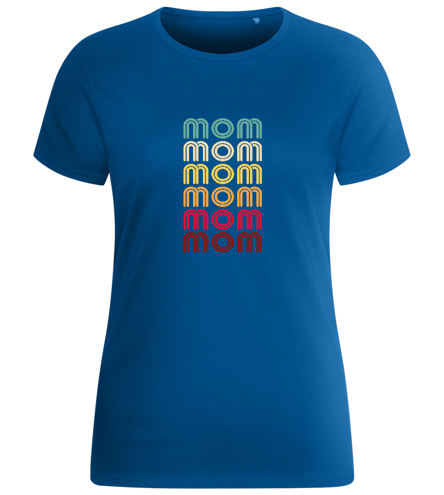 Colourful Mom Design - Basic women's fitted t-shirt_ROYAL_front