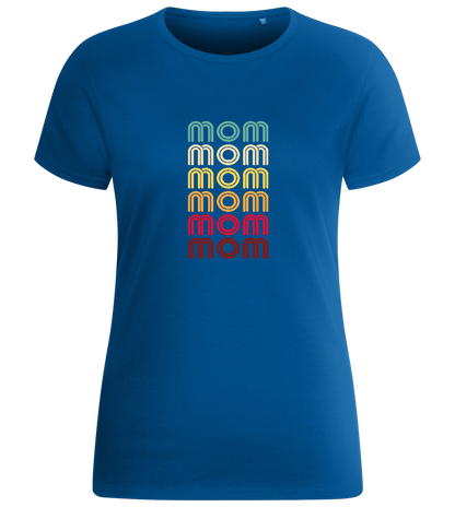 Colourful Mom Design - Basic women's fitted t-shirt_ROYAL_front