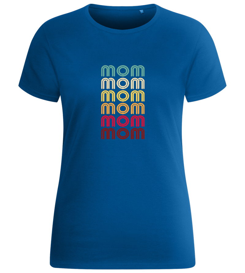 Colourful Mom Design - Basic women's fitted t-shirt_ROYAL_front