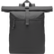 Rolltop RPET Backpack with Padded Back_BLACK_front