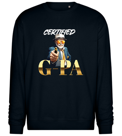 Certified G-Pa Design - Comfort Essential Unisex Sweater_BLACK_front