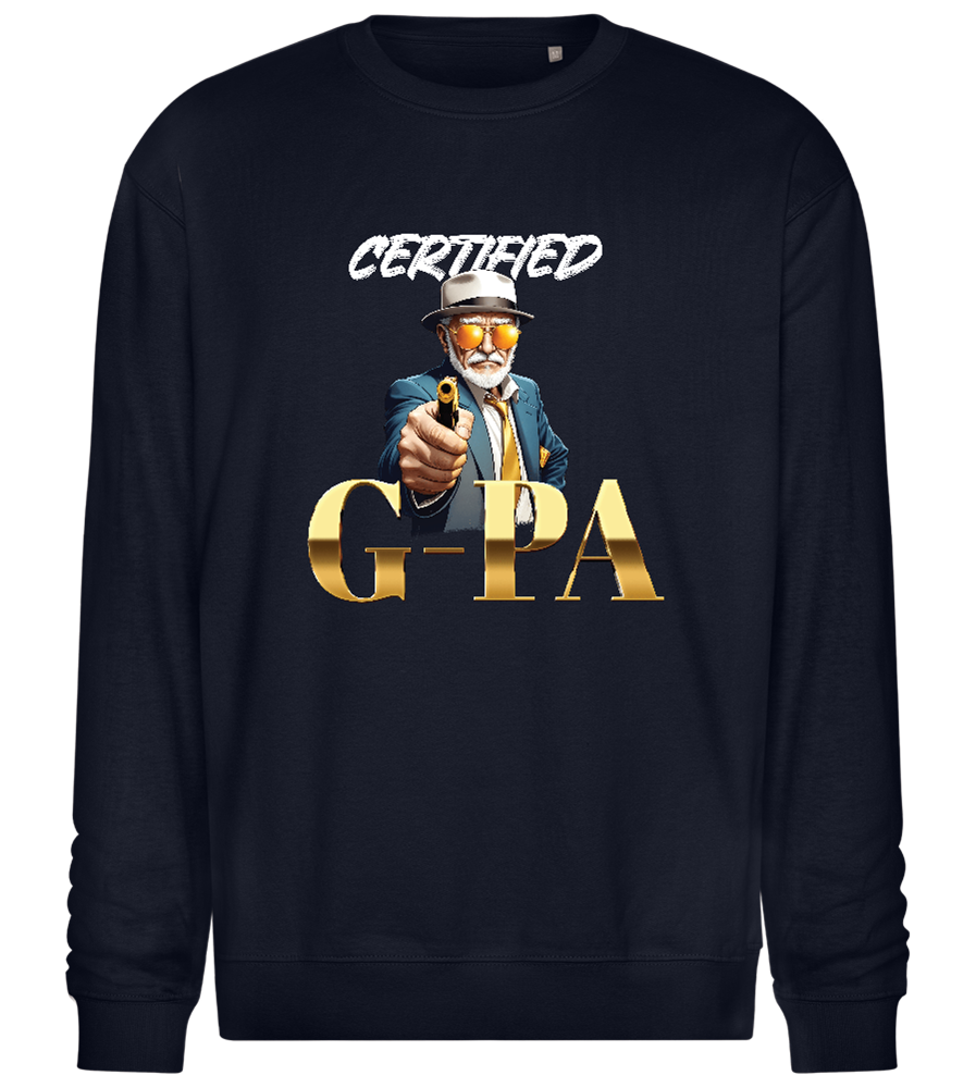 Certified G-Pa Design - Comfort Essential Unisex Sweater_FRENCH NAVY_front