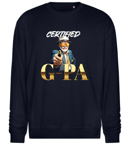 Certified G-Pa Design - Comfort Essential Unisex Sweater_FRENCH NAVY_front