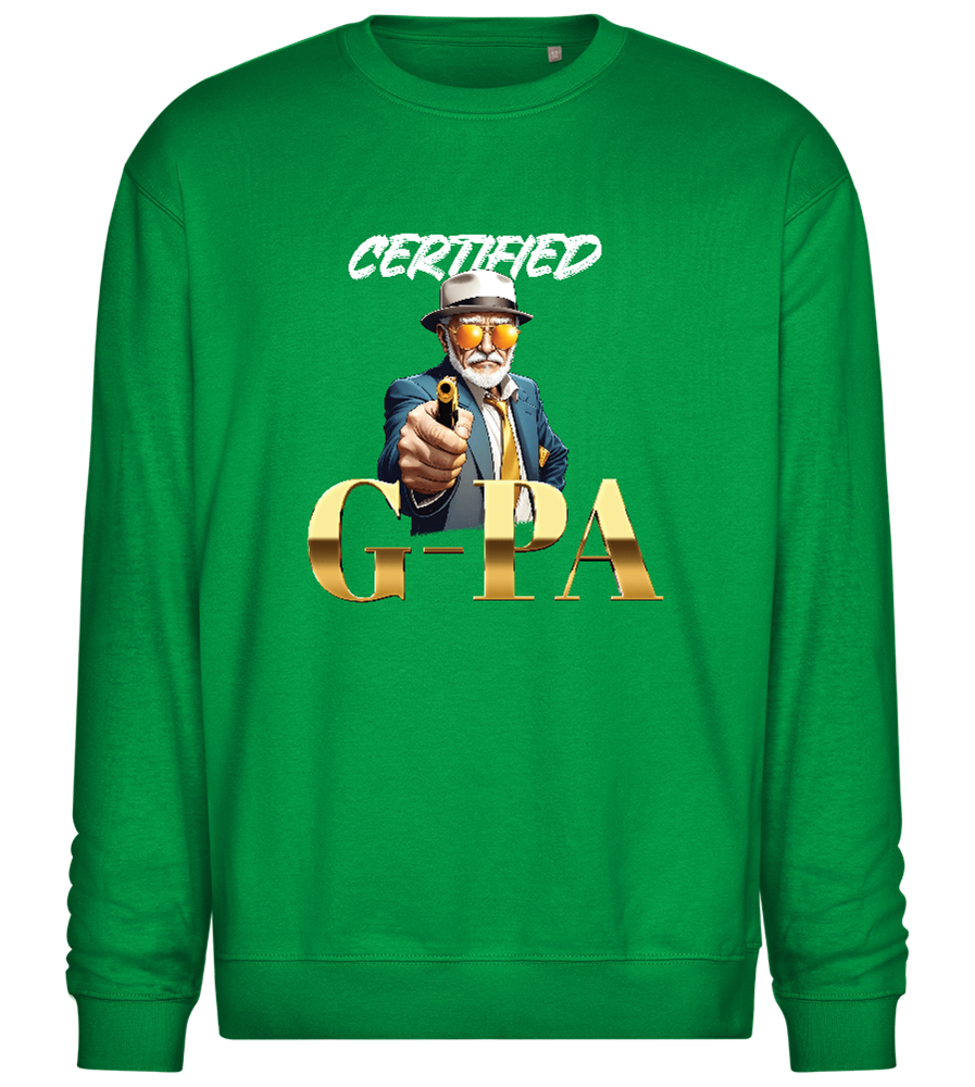 Certified G-Pa Design - Comfort Essential Unisex Sweater_MEADOW GREEN_front