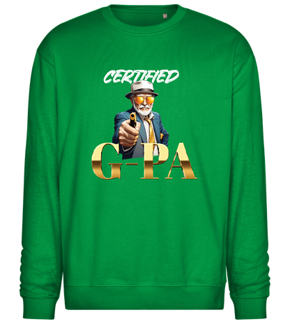 Certified G-Pa Design - Comfort Essential Unisex Sweater_MEADOW GREEN_front