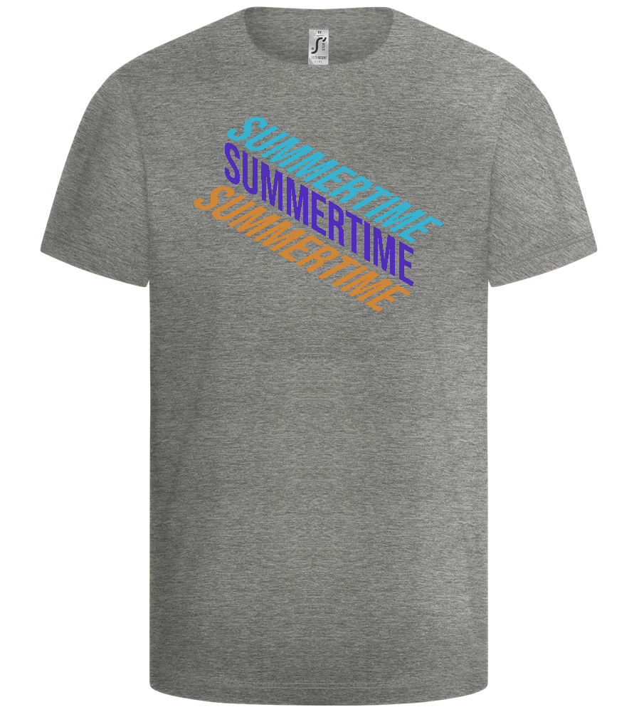 Summertime Text Design - Basic kids t-shirt_ORION GREY_front