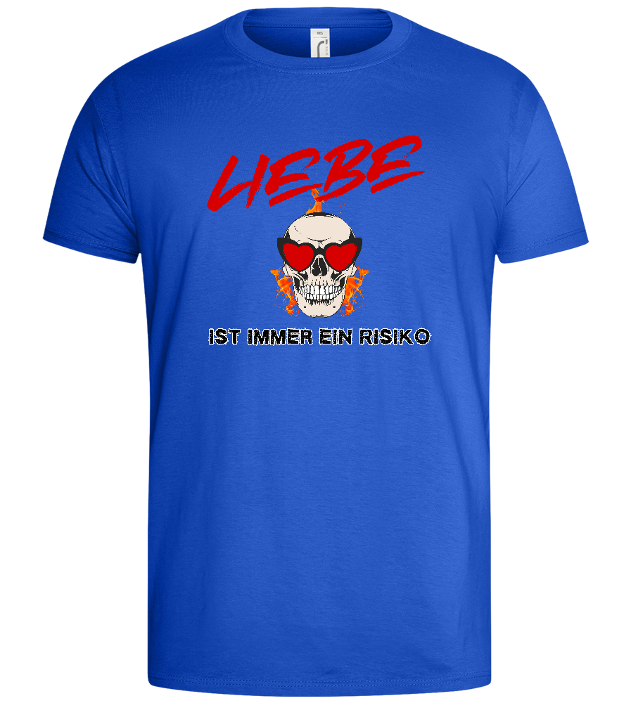 Liebe Ist Ein Risiko Design - Basic men's t-shirt_ROYAL_front