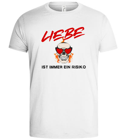 Liebe Ist Ein Risiko Design - Basic men's t-shirt_WHITE_front