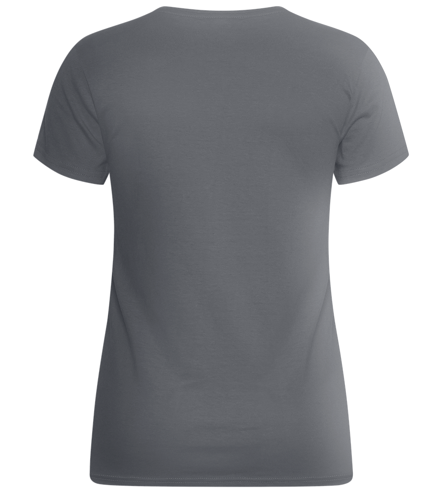 J'y Vais au Talent Sans Pression Design - Basic women's fitted t-shirt_MOUSE GREY_back