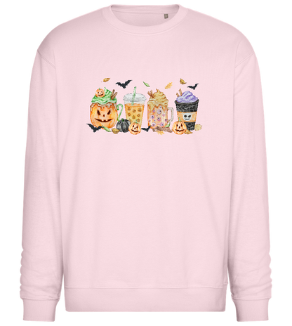 Halloween Themed Drinks Design - Comfort Essential Unisex Sweater_LIGHT PEACH ROSE_front