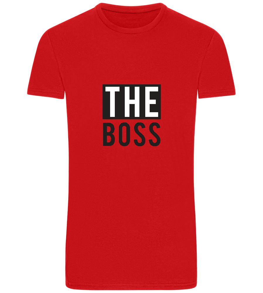 The Boss Design - Basic Unisex T-Shirt_RED_front
