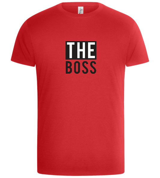 The Boss Design - Basic Unisex T-Shirt_RED_front