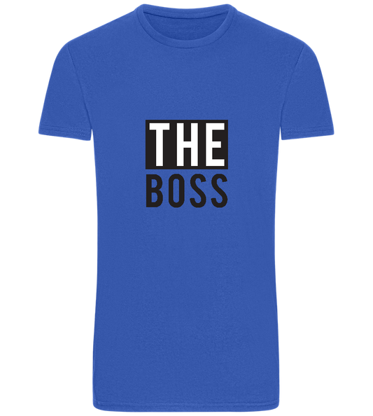 The Boss Design - Basic Unisex T-Shirt_ROYAL_front